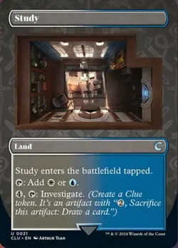 Hero Deal, English - 4 x MTG Study - Borderless Ravnica: Clue Edition - Image 1