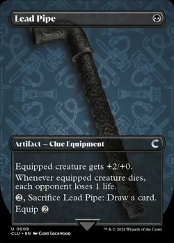 Hero Deal, English - 4 x MTG Lead Pipe - Borderless Ravnica: Clue Edition - Image 1