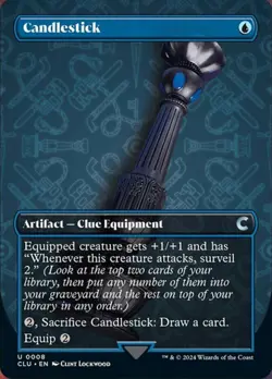 Hero Deal, English - 4 x MTG Candlestick - Borderless Ravnica: Clue Edition - Image 1