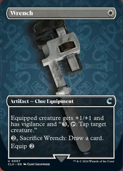 Hero Deal, English - 4 x MTG Wrench - Borderless Ravnica: Clue Edition - Image 1