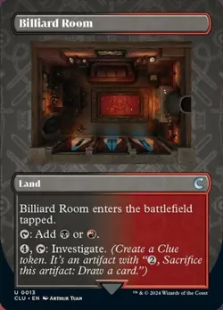 Hero Deal, English - 4 x MTG Billiard Room - Borderless Ravnica: Clue Edition - Image 1