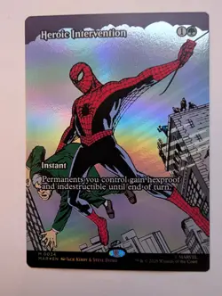 Heroic Intervention (Borderless Foil) MTG Spider-Man NM - Image 1