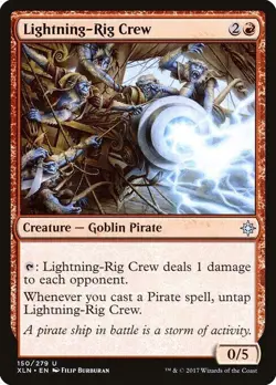 LIGHTNING-RIG CREW X 4 N/M- IXALAN MAGIC THE GATHERING - Image 1