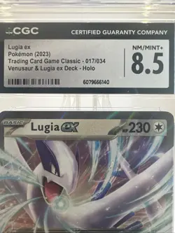 2023 Pokemon TCG Classic Venusaur & Lugia ex Deck #017 Lugia ex CGC 8.5 - Image 2
