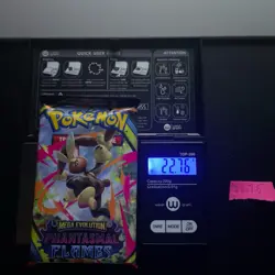 EXTREMELY HEAVY Pokemon Phantasmal Flames - Factory Sealed Booster Pack (22.76g) - Image 1