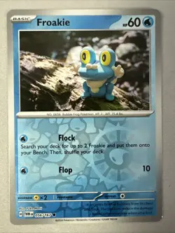 Pokemon TCG * SV Twilight Masquerade * 56/167 Froakie REVERSE HOLO Common * NM - Image 1