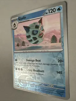 Pokemon TCG * SV Twilight Masquerade * 52/167 Glalie REVERSE HOLO Uncommon * NM - Image 2
