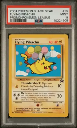 Flying Pikachu 2001 Pokemon Promo #25 PSA 9 MINT - Image 1