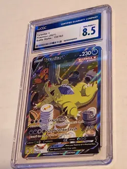 Pokemon TCG Graded CGC 8.5 Battle Styles Tyranitar V 155/163 Alt Art - Image 5