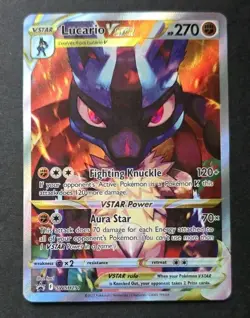 Lucario VSTAR SWSH291 Crown Zenith Black Star Promo Pokemon - Image 1