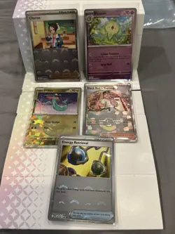 Prismatic Evolutions Pokeball Pattern Pokemon TCG Lot of 5 - Image 1