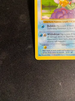 Squirtle #63/102 - Base Set -SHADOWLESS Common Pokemon TCG 1999 (LP) - Image 4