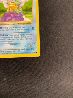Squirtle #63/102 - Base Set -SHADOWLESS Common Pokemon TCG 1999 (LP) - Image 5