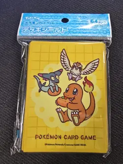 Pokemon Center Japan Exclusive Sleeves Charmander Pidgey Caterpie 64 Count - Image 1