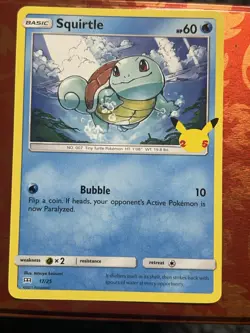 Squirtle 17/25 Non Holo - Pokemon Celebrations 25th Anniversary McDonald's Promo - Image 1