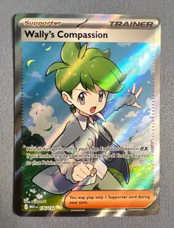 Wally's Compassion Ultra Rare Full Art 176/132 Pokemon Mega Evolution English NM - Image 1