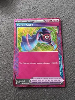 Hero’s Cape 152/162 ACE SPEC Holo Pokemon TCG - Temporal Forces - NM/Mint - Image 1