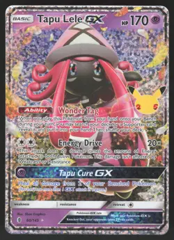 Tapu Lele GX 60/145 Pokemon TCG Celebrations Classic NM - Image 1