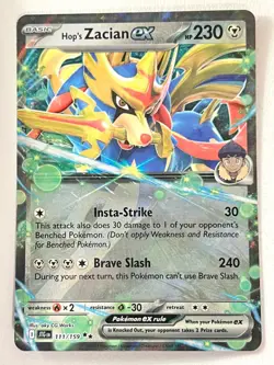 Hop’s Zacian ex 111/159 Double Rare Journey Together Pokemon TCG - Near Mint NM - Image 1