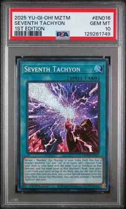 PSA 10 GEM MT 1st Ed 2025 Yu-Gi-Oh! Seventh Tachyon #MZTM-EN016 - Image 1