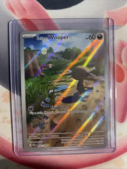 Paldean Wooper 102/094 PFL Illustration Rare Phantasmal Flames Pokemon Card NM - Image 3