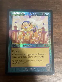 MTG English Consecrated Sphinx 1657 Rainbow NM Foil Secret Lair - Image 1