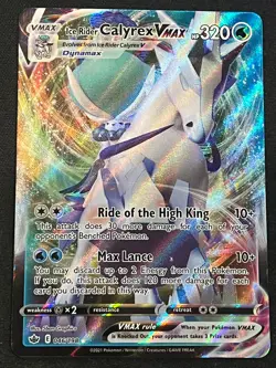 Ice Rider Calyrex VMAX 046/198 Chilling Reign Ultra Rare Pokemon TCG Card NM - Image 1