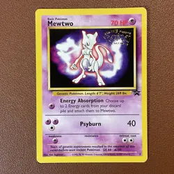 Mewtwo Movie Promo #3 1999 Stamped Pokemon Card - Image 1