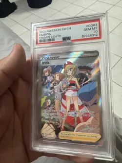 2023 POKEMON SWORD & SHIELD Crown Zenith #GG63 FULL ART/IRIDA PSA 10 TCG Card - Image 1