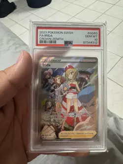 2023 POKEMON SWORD & SHIELD Crown Zenith #GG63 FULL ART/IRIDA PSA 10 TCG Card - Image 2