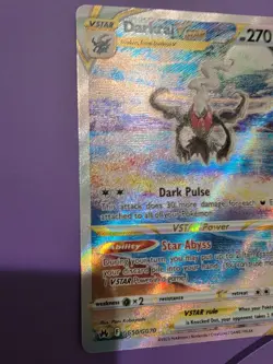 Darkrai VSTAR Crown Zenith: Galarian Gallery Ultra Rare Holo Card GG50/GG70 - Image 5