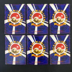 Dark Normal Card Set of 6 Japanese Pokemon Card Old Back s007280 - Image 2
