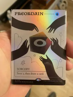 MTG Preordain RAINBOW FOIL Secret Lair Drop 1719 NM Beautiful Card ?? - Image 1