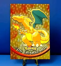Topps Pokemon series 1 Charizard #6 silver foil embossed flames ~ Unplayed Card - Image 1