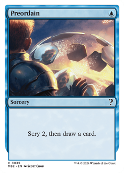 Preordain (White Border) [Mystery Booster 2] - Image 1