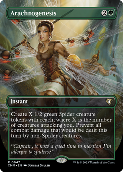 Arachnogenesis (Borderless Alternate Art) [Commander Masters] - Image 1