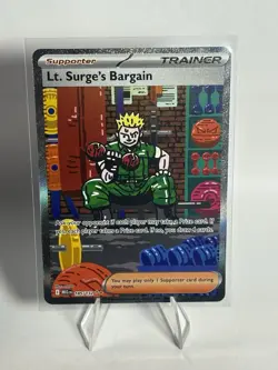 Lt. Surge's Bargain 185/132 Special Illustration Rare - Pokemon Mega Evolutions - Image 1