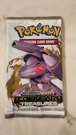 Pokemon Black & White Legendary Treasures Booster Pack NEW Sealed Genesect Art - Image 1