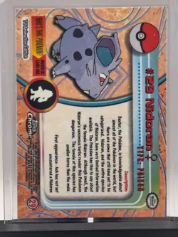 2000 Pokemon Topps Chrome Series 1 Nidoran (F) Base Holo #29 NM - Image 4