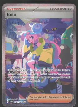 Iono 237/091 Special Illustration Rare Pokemon TCG Paldean Fates NM - Image 1