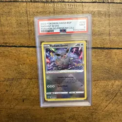 2022 POKEMON SWSH BLACK STAR PROMO #230 RADIANT EEVEE PSA 9 - Image 1