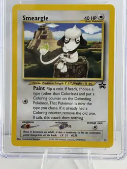 Smeargle 32/53 Wotc Black Star Promo Regular Pokemon CGC 8.5 NM/ MINT+ - Image 2