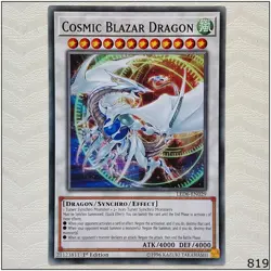 Cosmic Blazar Dragon - LED6-EN029 - Common 1st Edition Yugioh - Image 1