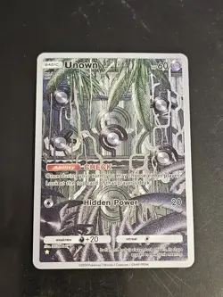 Unown 78/96 Pokemon TCG Pocket Triumphant Light Custom Textured Fanart Card - Image 1