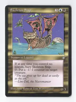 Skeleton Ship Ice Age MTG Vintage Magic the Gathering Card LP/NM - Image 1