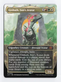 Gishath, Sun's Avatar (Borderless) Normal M The Lost Caverns of Ixalan MTG Card - Image 1