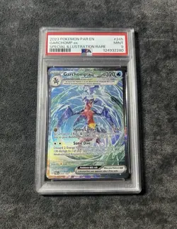 Pokemon Garchomp EX Holo Card 245/182 Sv04: Paradox Rift PSA 9 - Image 1