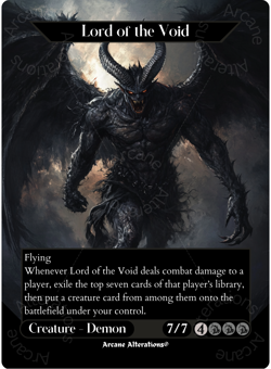 Lord of the Void - Full Art Altered Art Custom Proxy Cards - Image 1
