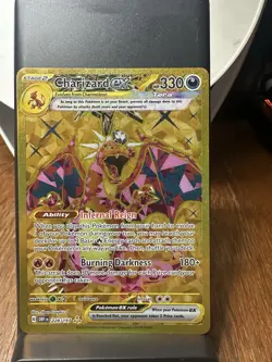 Pokemon TCG Charizard EX Obsidian Flames 228/197 Holo Hyper Rare Gold Card - Image 1