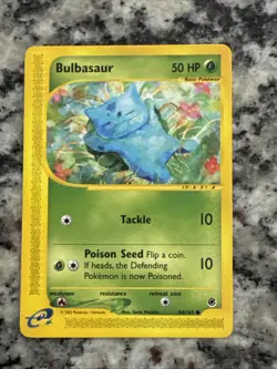 Pokemon TCG Bulbasaur Expedition Base Set, Card 94/165, Regular Common MP 2002 - Image 1